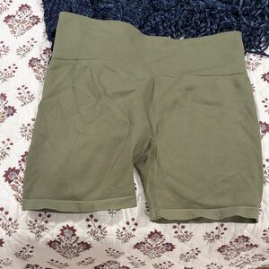 Olive Green New Balance Women's Shorts